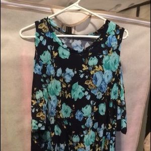 Black and blue size 1x cold shoulder dress